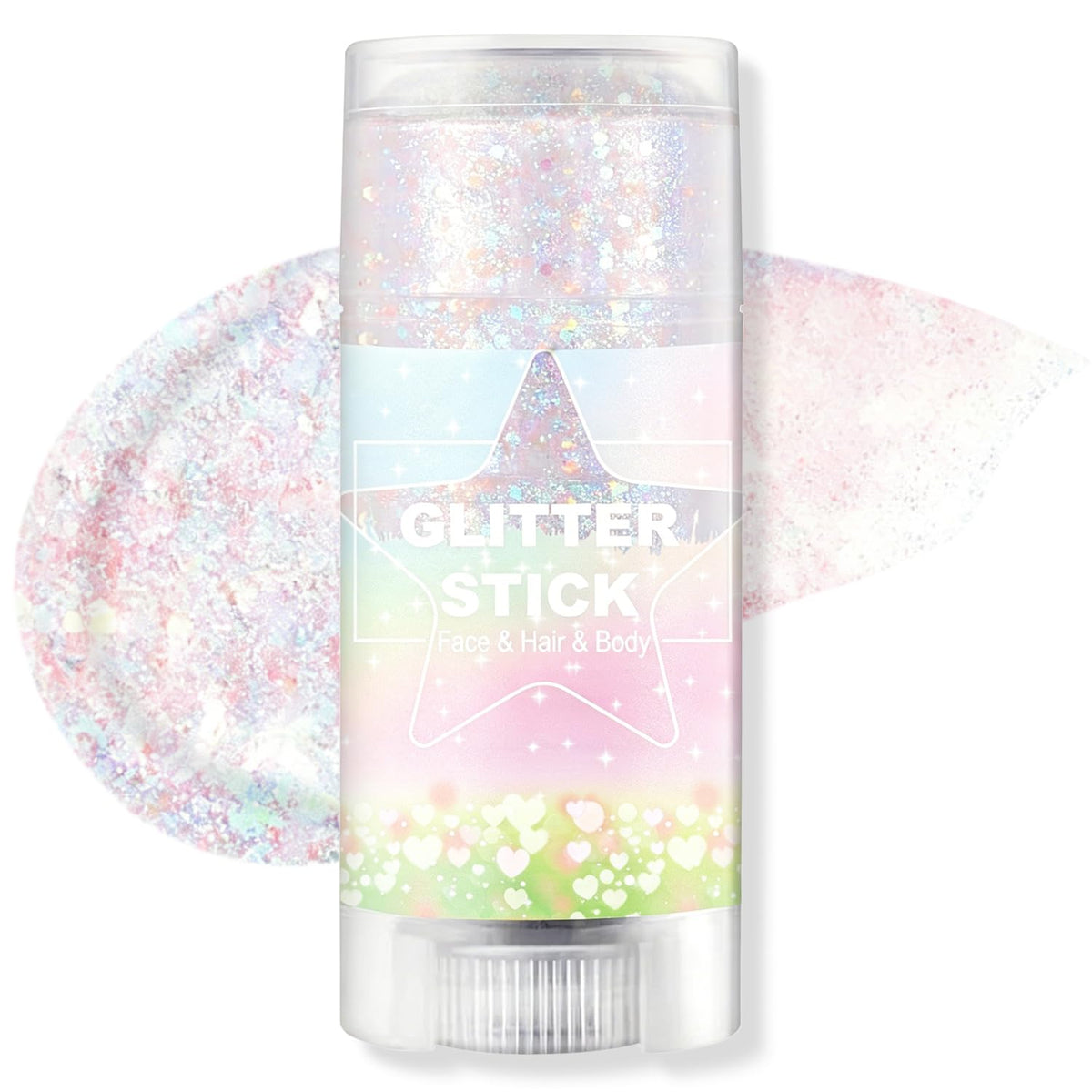 Scarman Hair and Body Glitter Spray, 1PC Glint-Rainbow Hairspray Powder