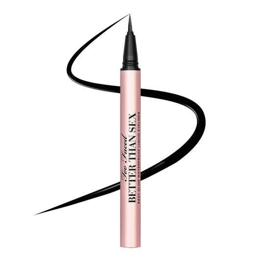 Too Faced Better Than Sex Easy Glide Liquid Eyeliner | Flake & Waterproof Liquid Eyeliner For Intense Pigment, 0.02 Fl Oz