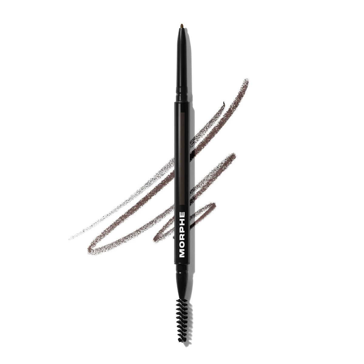 Morphe Micro Dual Eyebrow Pencil - Dual-Ended Brow Pencil Featuring a Retractable, Ultra-Precise, Pointed Tip - Richly Pigmented, Smooth-Gliding, Long-Lasting Wax Formula - Java (0.003 oz)