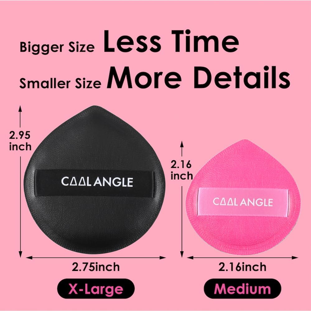 COOL-ANGLE Makeup Blender Sponges, Latex-Free, 5Pcs Medium Green