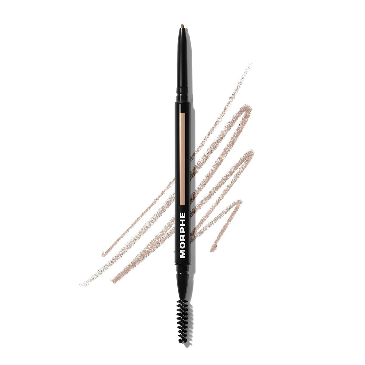 Morphe Micro Dual Eyebrow Pencil - Dual-Ended Brow Pencil Featuring a Retractable, Ultra-Precise, Pointed Tip - Richly Pigmented, Smooth-Gliding, Long-Lasting Wax Formula - Java (0.003 oz)