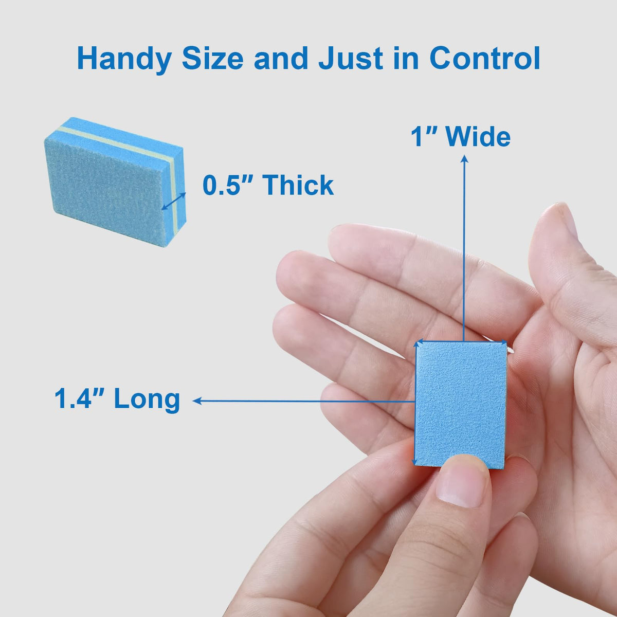 Nail Buffers (50 Pack), Mini Buffer Block Nail File for Acrylic Nails and Natural Nails, 100/180 Grit Nail Buffer Block Bulk Buffing Blocks for Nail Buff Professional Manicure File Blocks Set Pink