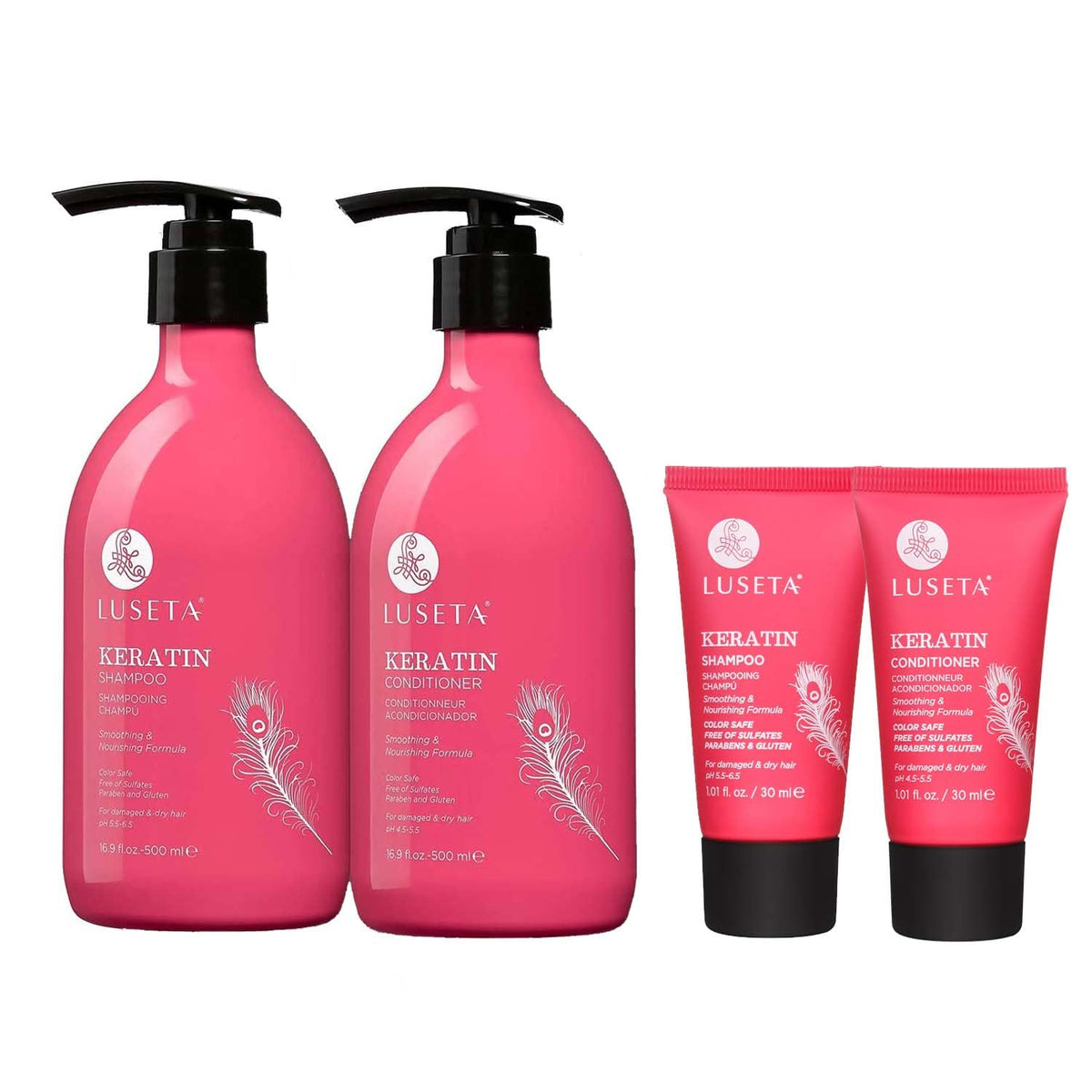 Luseta Biotin Shampoo and Conditioner Set, Thickening for Thinning Hair