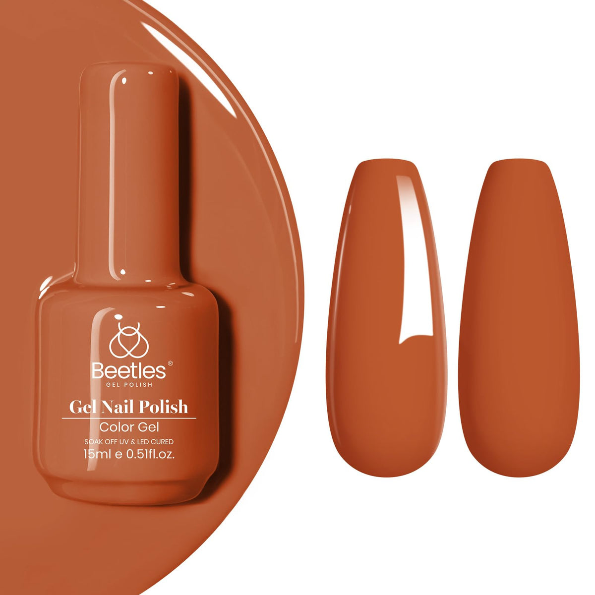 Beetles White Gel Nail Polish, 1pc 15ml White Gel Polish