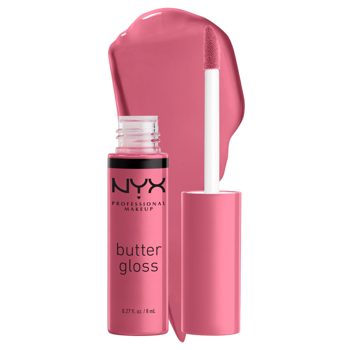 NYX PROFESSIONAL MAKEUP Butter Gloss, Non-Sticky Lip Gloss - Rocky Road (Wine)
