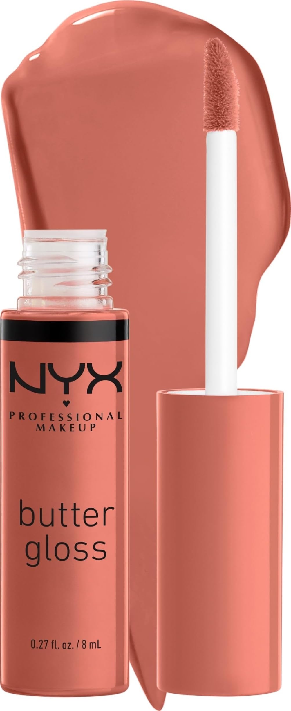 NYX PROFESSIONAL MAKEUP Butter Gloss, Non-Sticky Lip Gloss - Rocky Road (Wine)