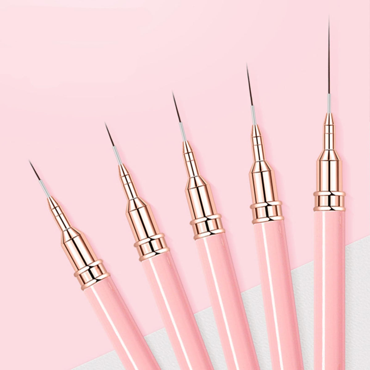 5 Pcs Nail Art Sculpture Pen Dual Tipped Silicone Nail Tools Nail Art Silicone Brushes for Design Nail Carving Drawing Shaping Effect
