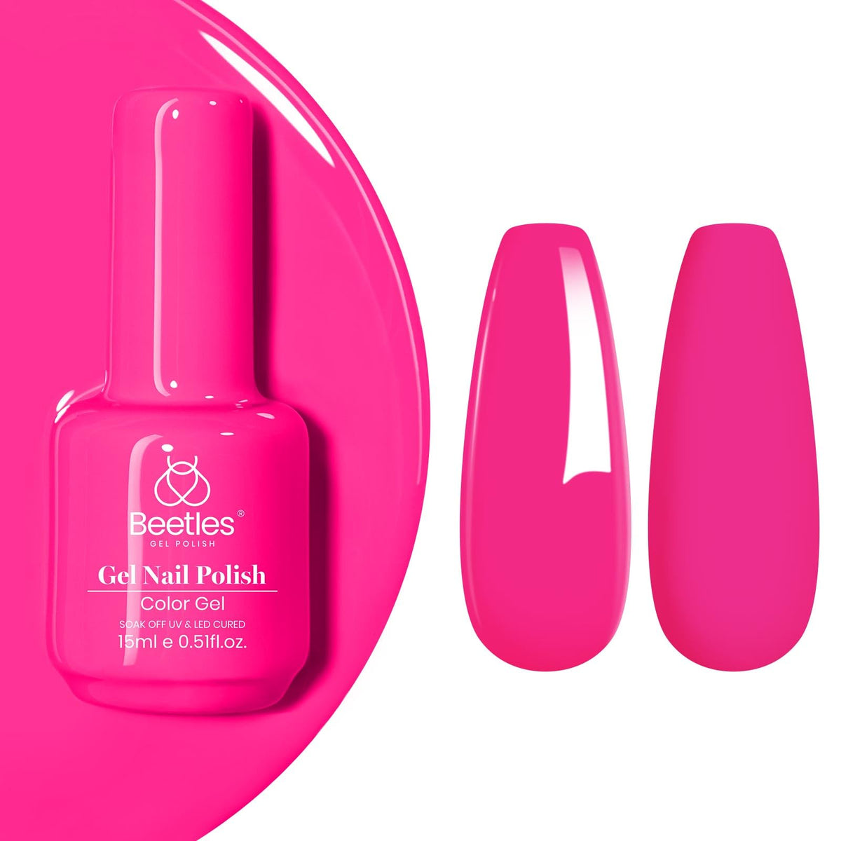 Beetles White Gel Nail Polish, 1pc 15ml White Gel Polish