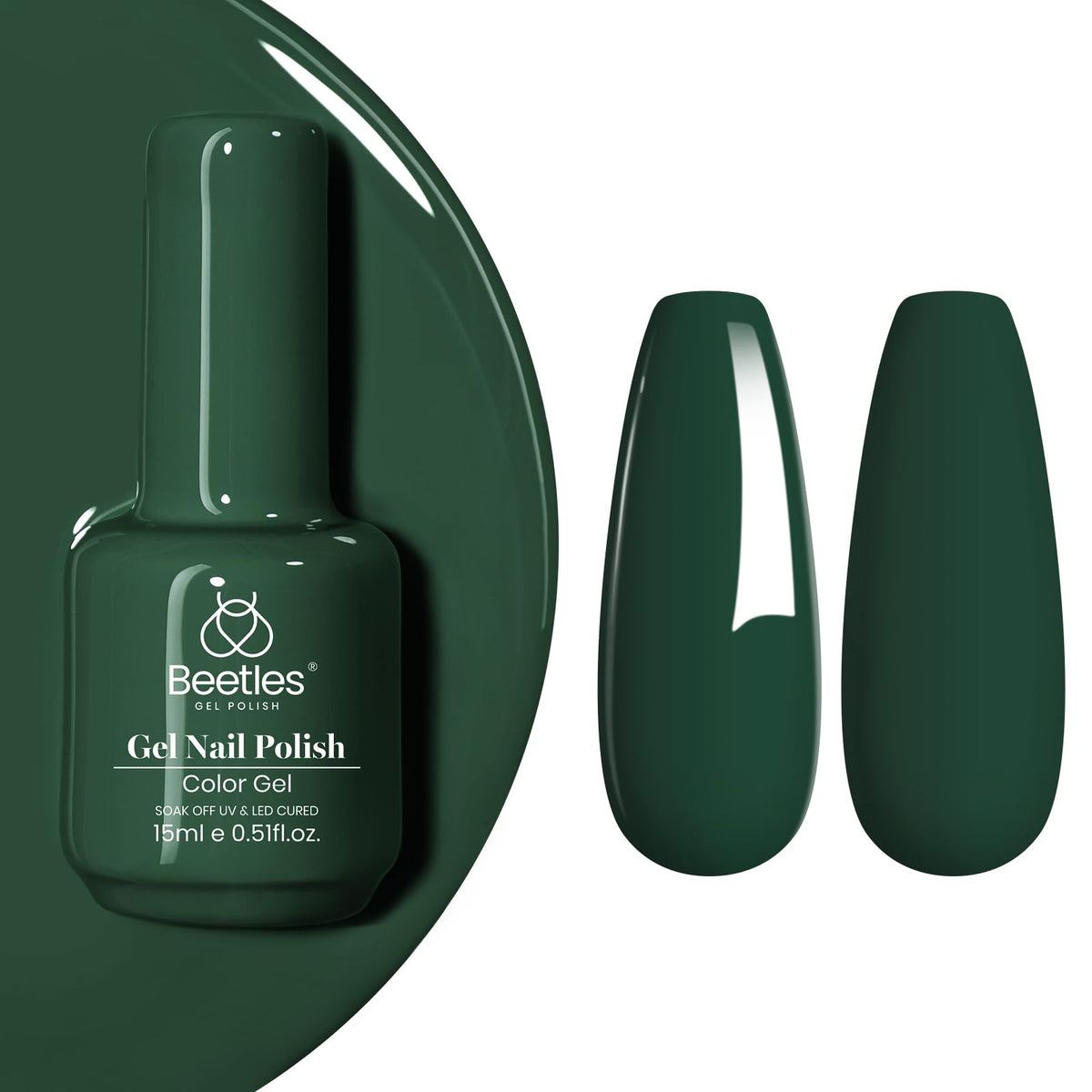 Beetles White Gel Nail Polish, 1pc 15ml White Gel Polish