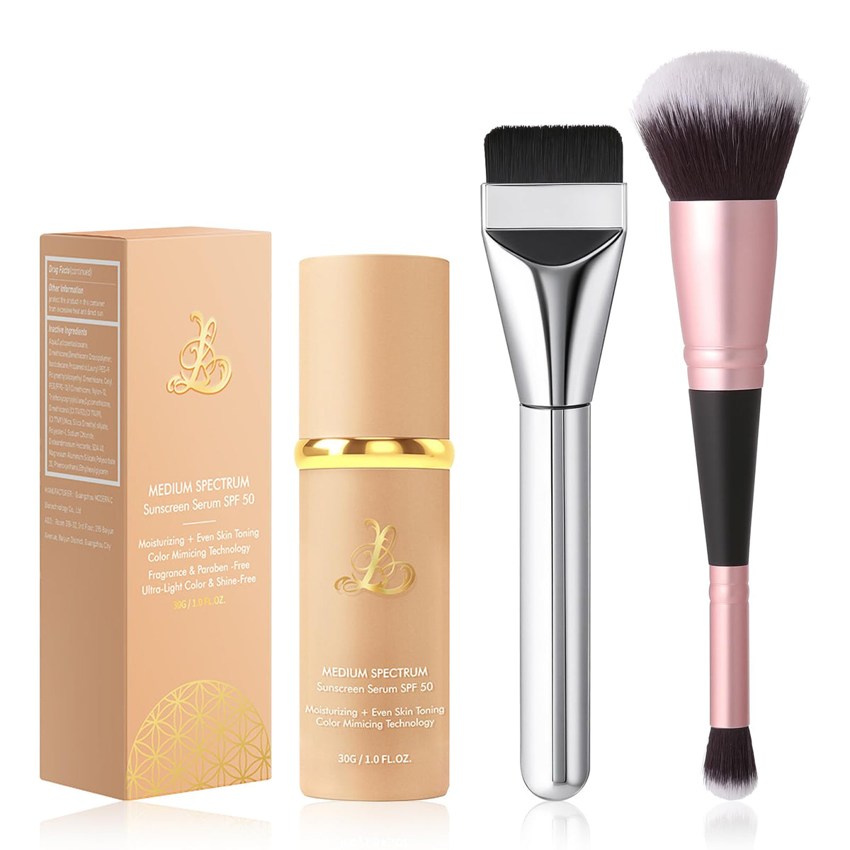 Color Changing Foundation 4-in-1 with SPF50, Match Liquid Foundation Medium