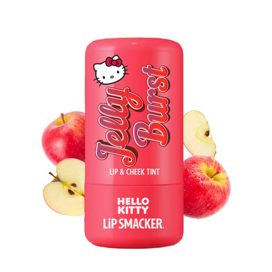 Lip Smacker Hello Kitty So Jelly Lip & Cheek Tint, Moisturizing Sheer & Buildable Color, Fun Bouncy Jelly Texture, Sweet Cherry Flavor - Cherry