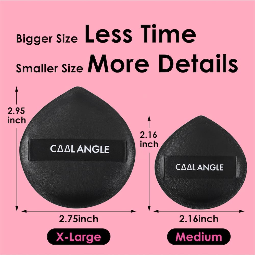 COOL-ANGLE Makeup Blender Sponges, Latex-Free, 5Pcs Medium Green