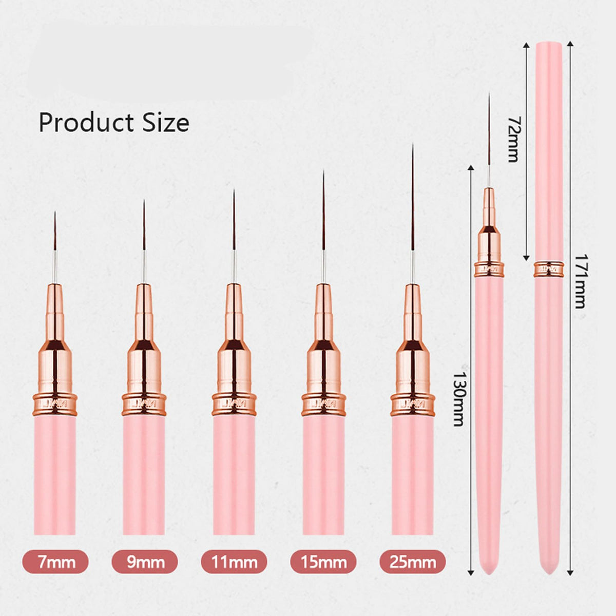 5 Pcs Nail Art Sculpture Pen Dual Tipped Silicone Nail Tools Nail Art Silicone Brushes for Design Nail Carving Drawing Shaping Effect