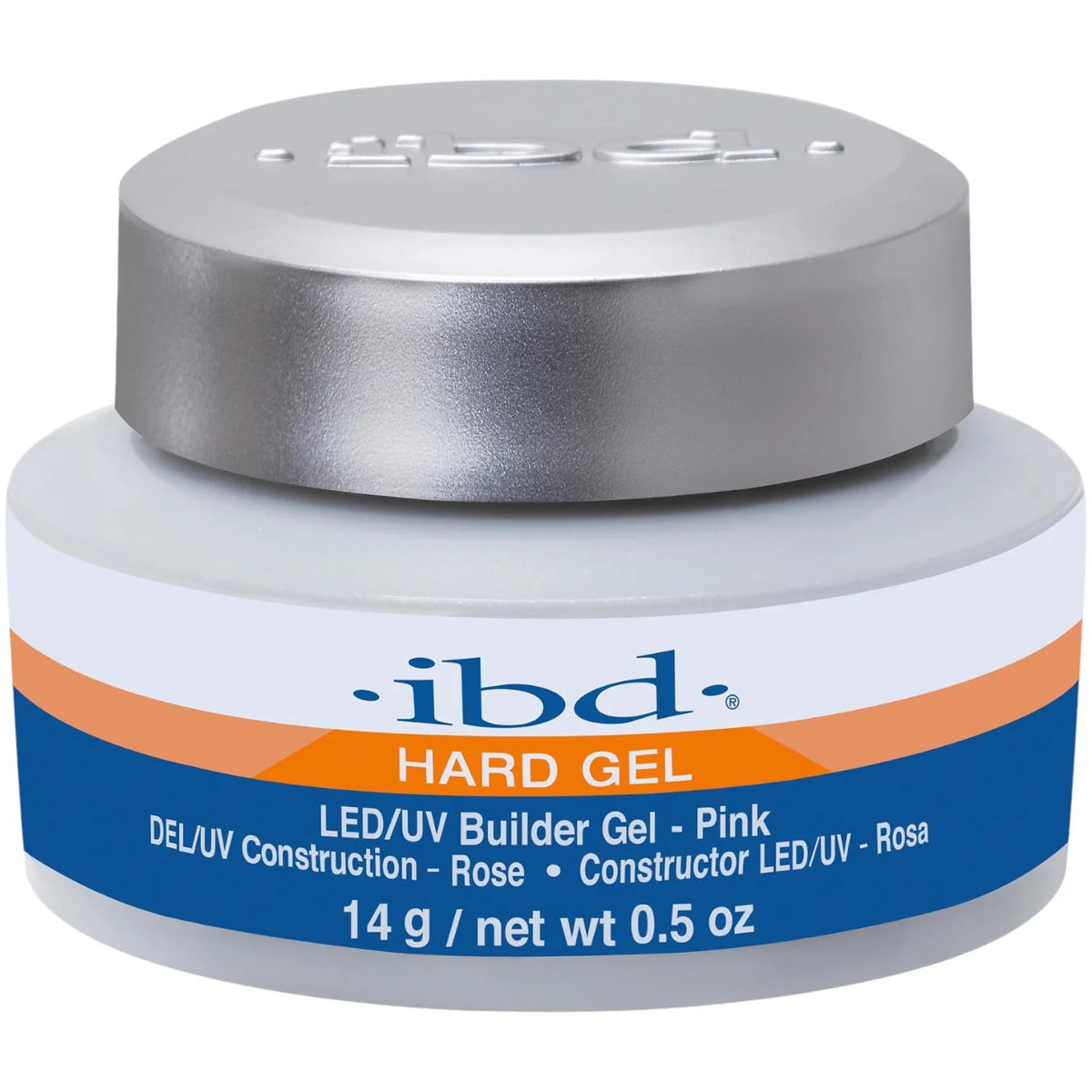 IBD Hard Gel LED/UV Builder Gel – Clear, Nail Extension & Overlay Gels, Strong Acrylic Finish, Professional Quality, 2 oz, 1 Pack