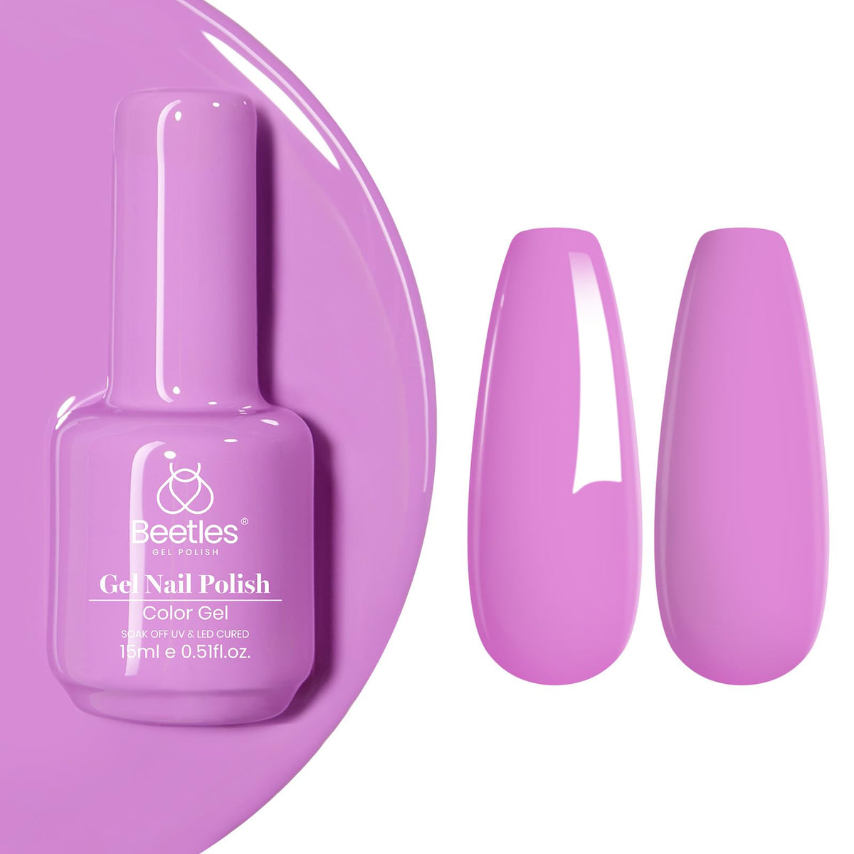 Beetles White Gel Nail Polish, 1pc 15ml White Gel Polish