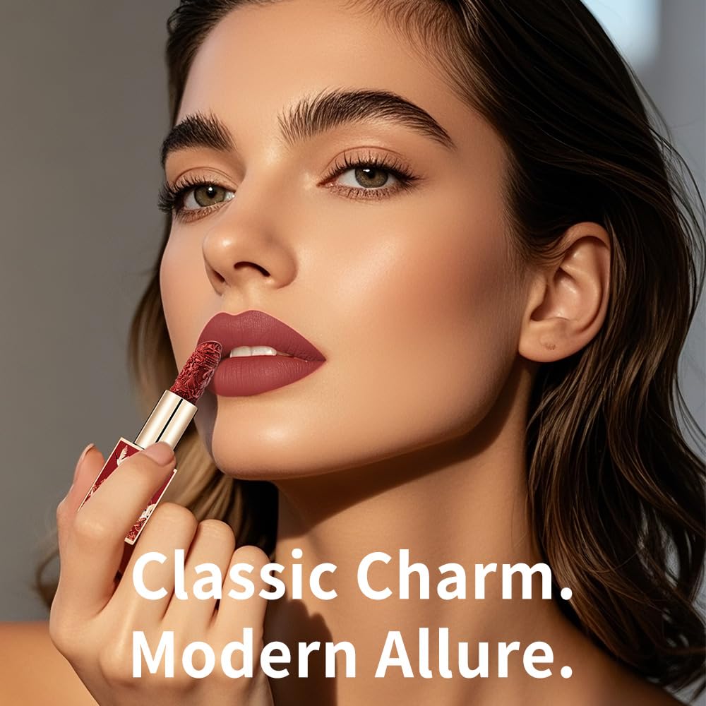 Catkin Semi-Matte Lipstick Hydrating High Impact Color Infused with Vitamin E and Avocado Oil Smooth Soft Texture Long Lasting Matte Finish 129
