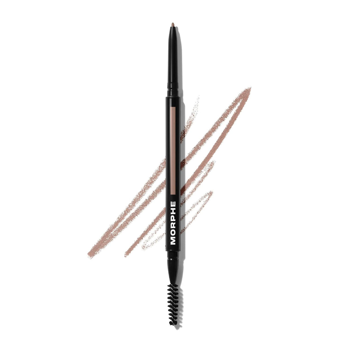 Morphe Micro Dual Eyebrow Pencil - Dual-Ended Brow Pencil Featuring a Retractable, Ultra-Precise, Pointed Tip - Richly Pigmented, Smooth-Gliding, Long-Lasting Wax Formula - Java (0.003 oz)