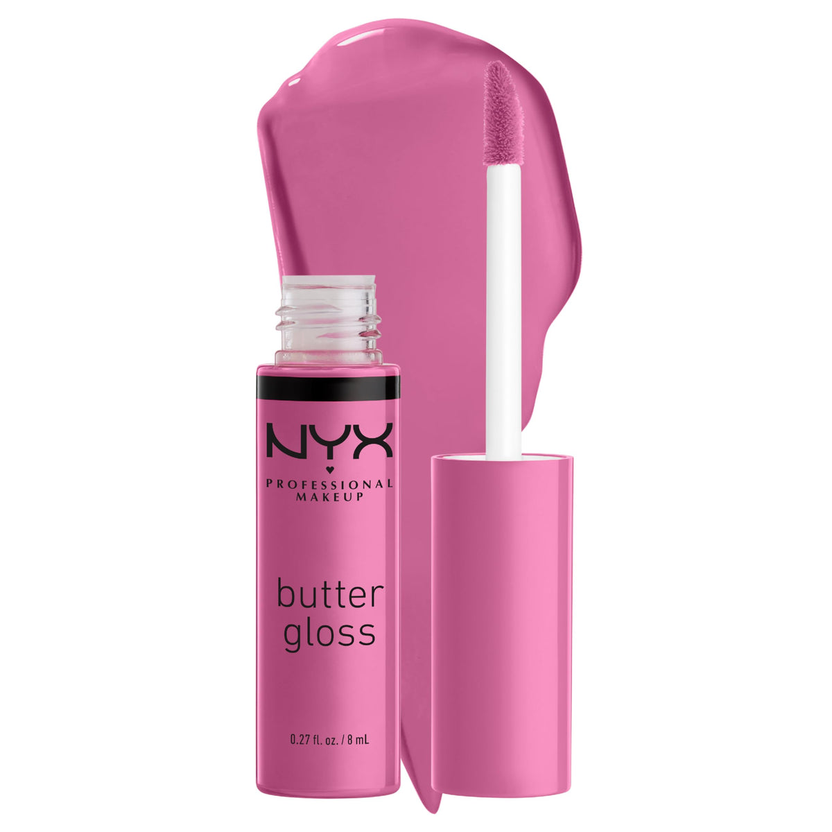 NYX PROFESSIONAL MAKEUP Butter Gloss, Non-Sticky Lip Gloss - Rocky Road (Wine)