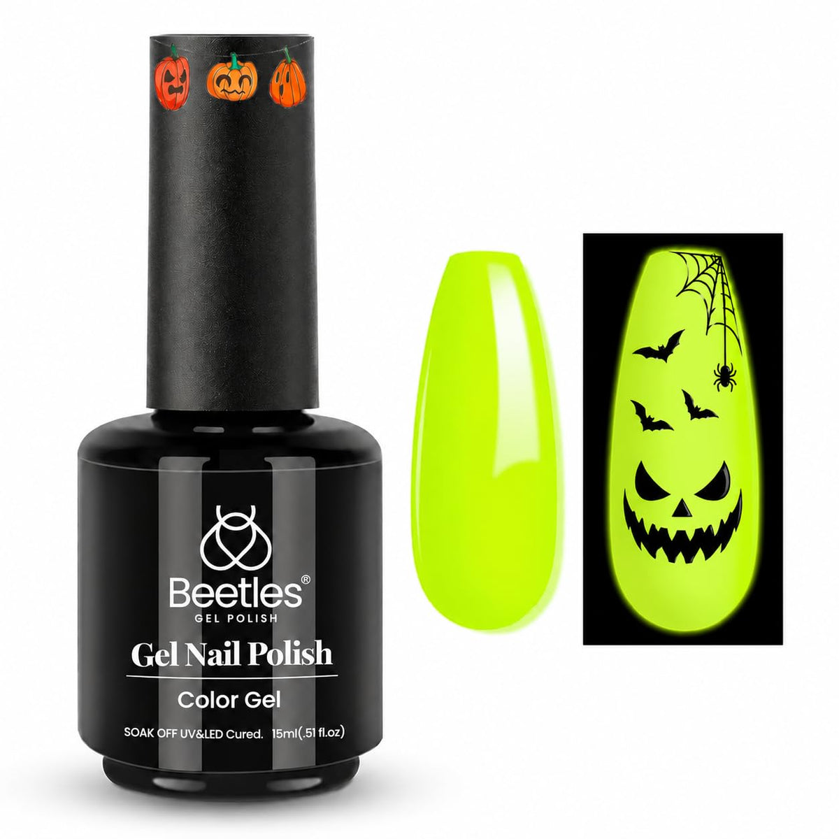 Beetles White Gel Nail Polish, 1pc 15ml White Gel Polish