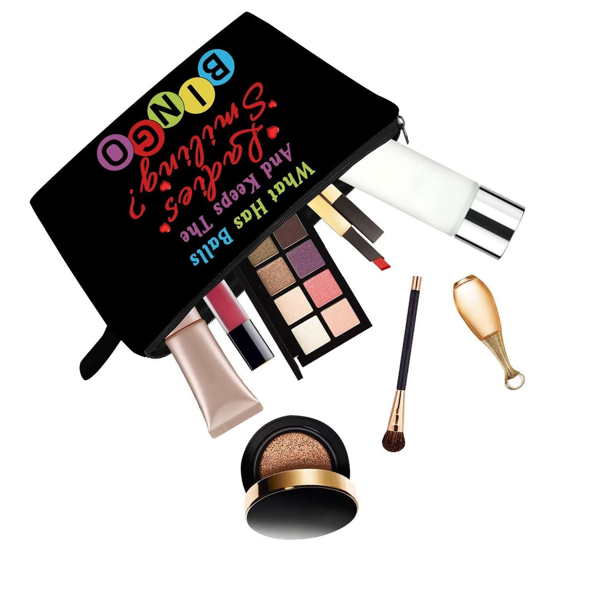 Funny Quote Print Small Cosmetic Bag -1