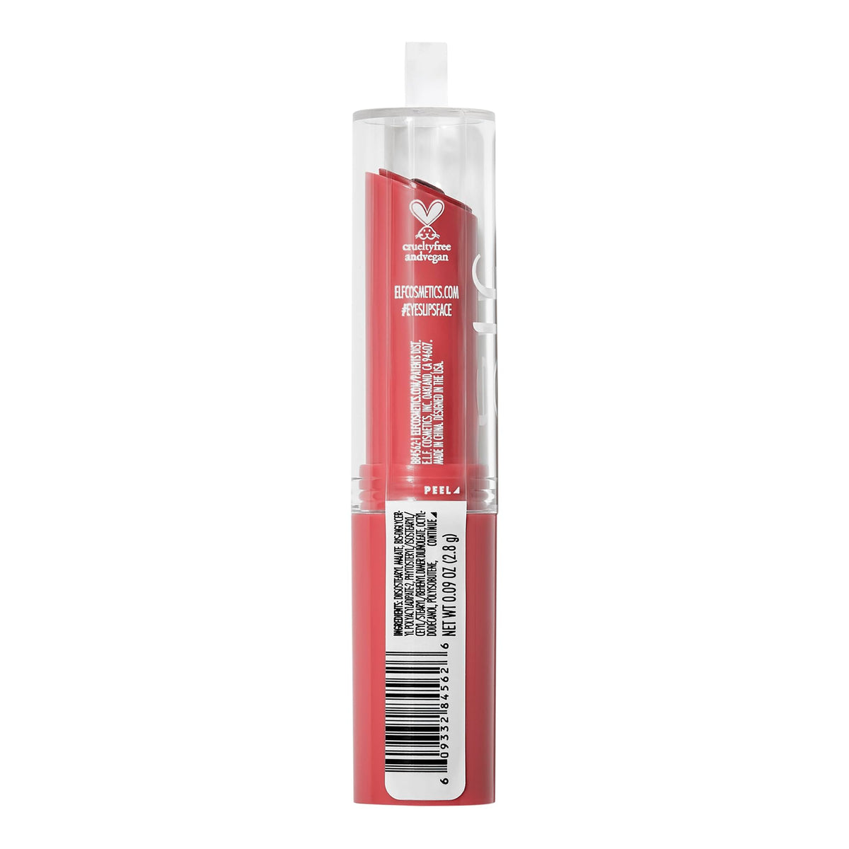 e.l.f. Hydrating Core Lip Shine with Shea Butter & Vitamin E, Tinted Lip Balm for A Smooth, Glossy Finish & Long-Lasting Moisture, Happy Dusty Rose