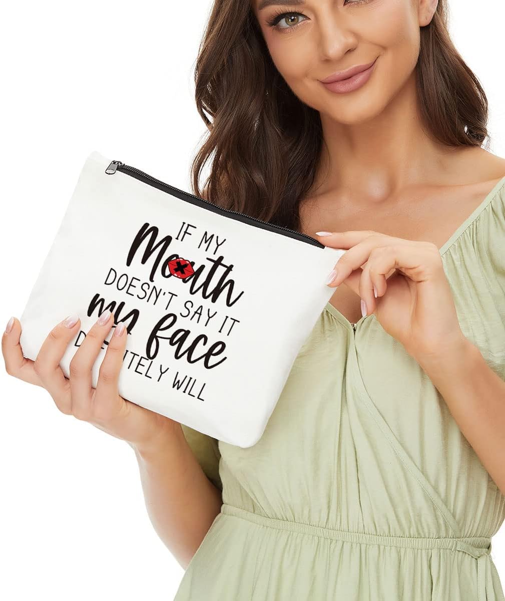 Funny Gifts for Women Makeup Bag Friendship Gifts Cosmetic Bag Zipper Pouch