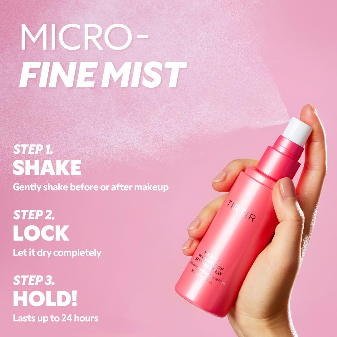TIRTIR Mask Fit Make-up Fixer | 24H Transfer-Resistant Lightweight Non-Greasy Makeup Setting Spray 2.7 Fl Oz