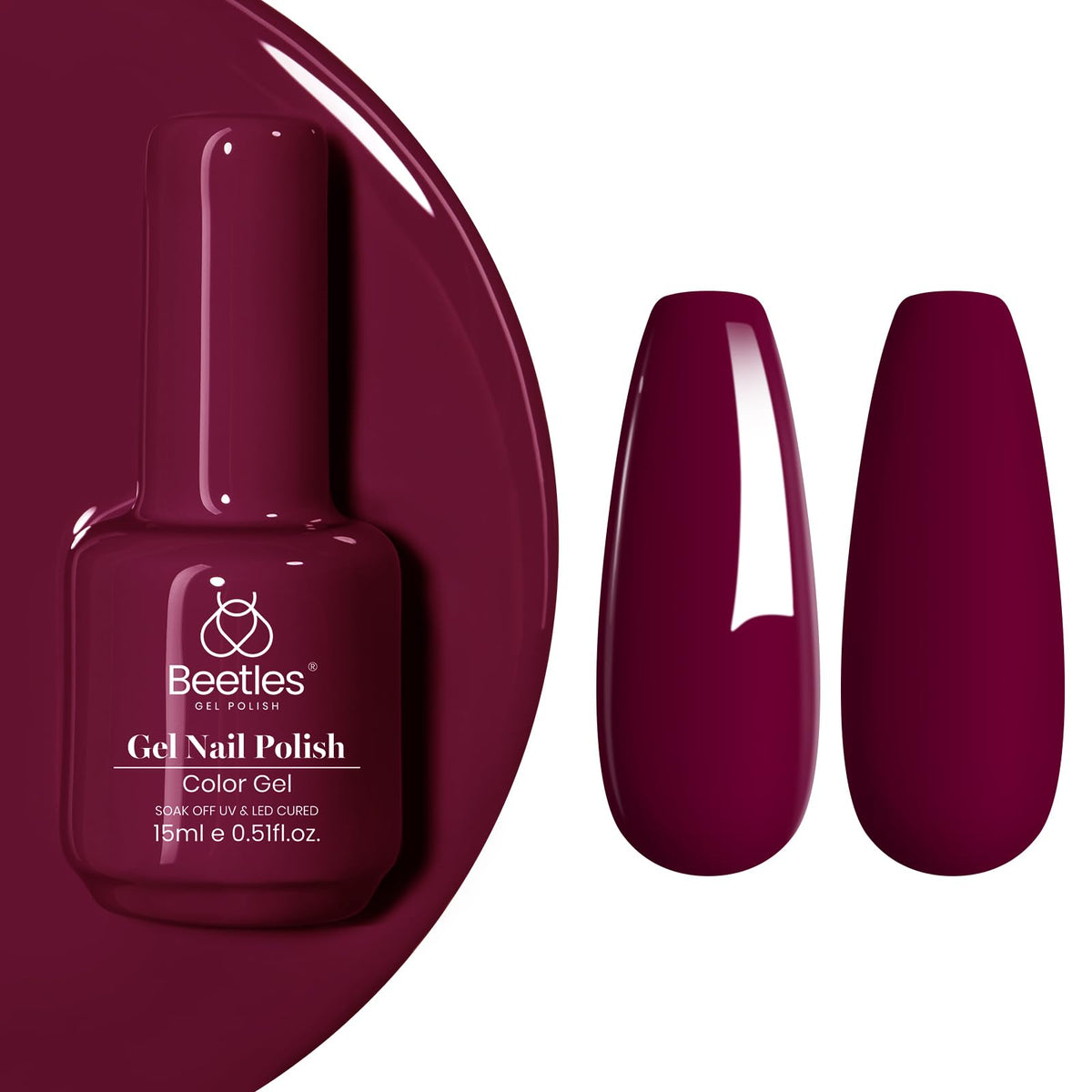 Beetles White Gel Nail Polish, 1pc 15ml White Gel Polish