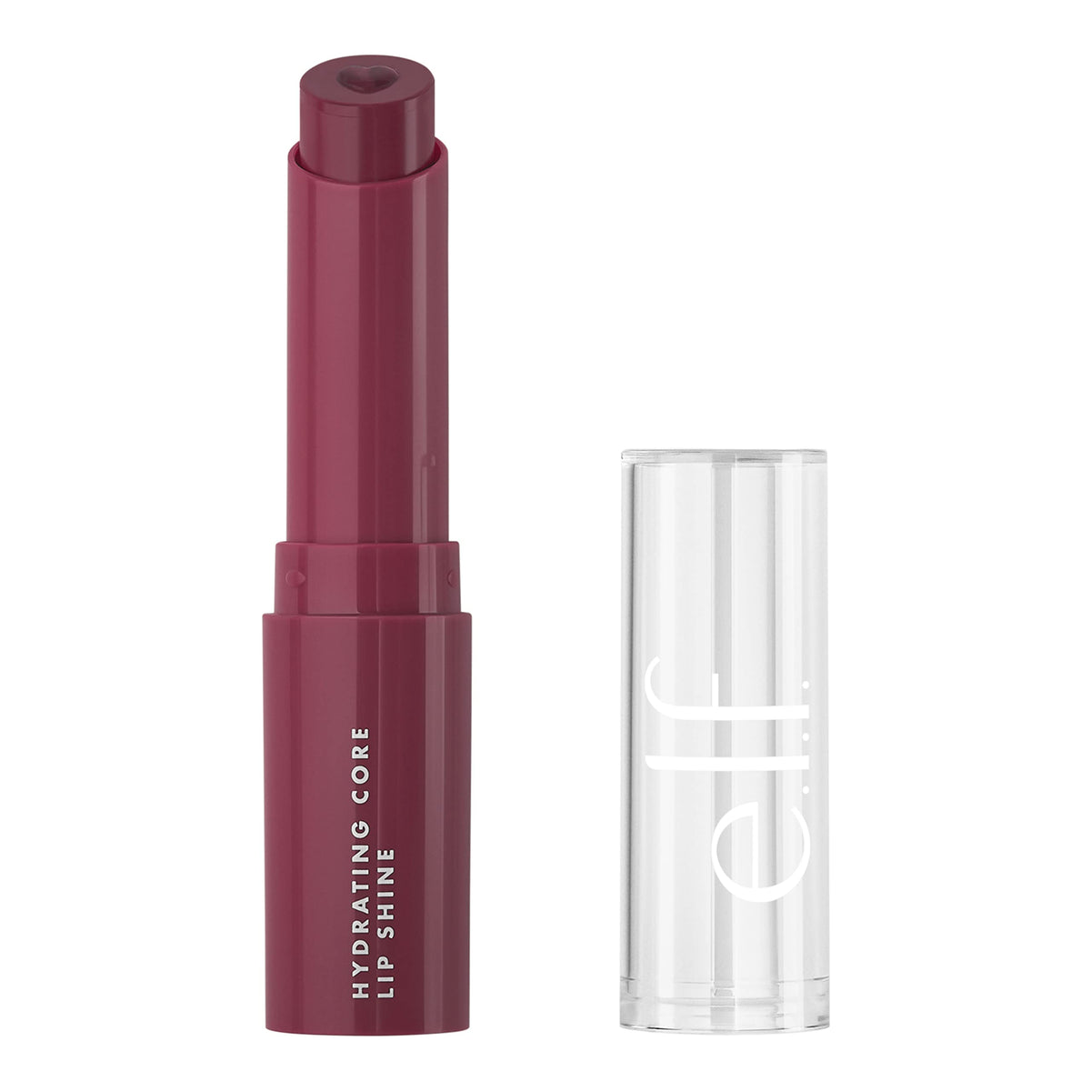 e.l.f. Hydrating Core Lip Shine with Shea Butter & Vitamin E, Tinted Lip Balm for A Smooth, Glossy Finish & Long-Lasting Moisture, Happy Dusty Rose