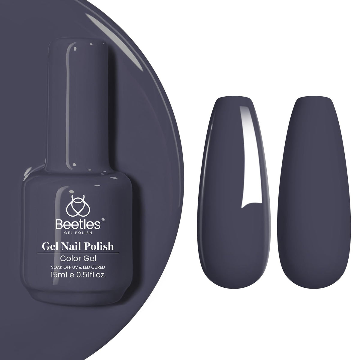 Beetles White Gel Nail Polish, 1pc 15ml White Gel Polish