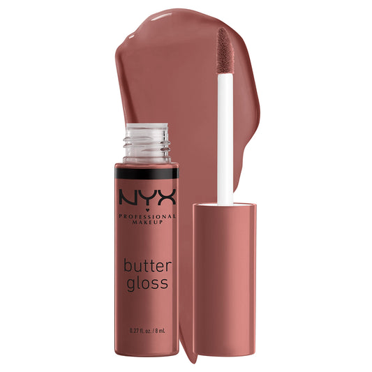 NYX PROFESSIONAL MAKEUP Butter Gloss, Non-Sticky Lip Gloss - Rocky Road (Wine)