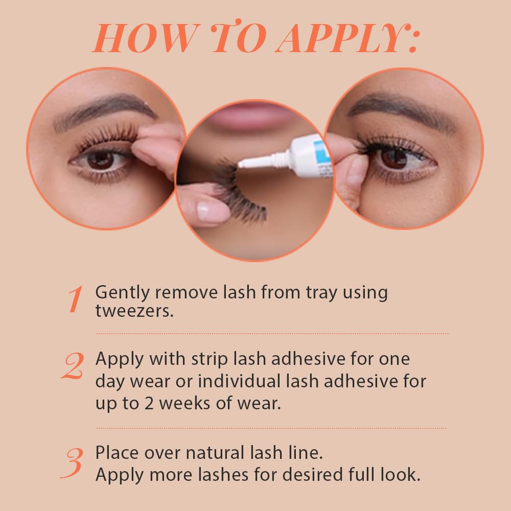 Ardell Naked Lashes 421 Subtle Volume Natural Look False Eyelashes, 4 Pairs