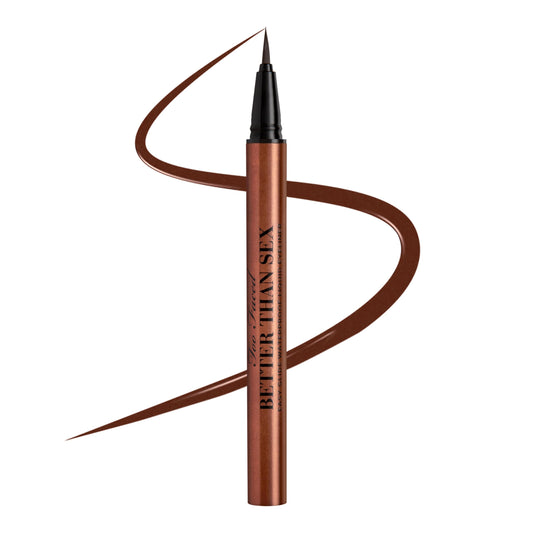 Too Faced Better Than Sex Easy Glide Liquid Eyeliner | Flake & Waterproof Liquid Eyeliner For Intense Pigment, 0.02 Fl Oz