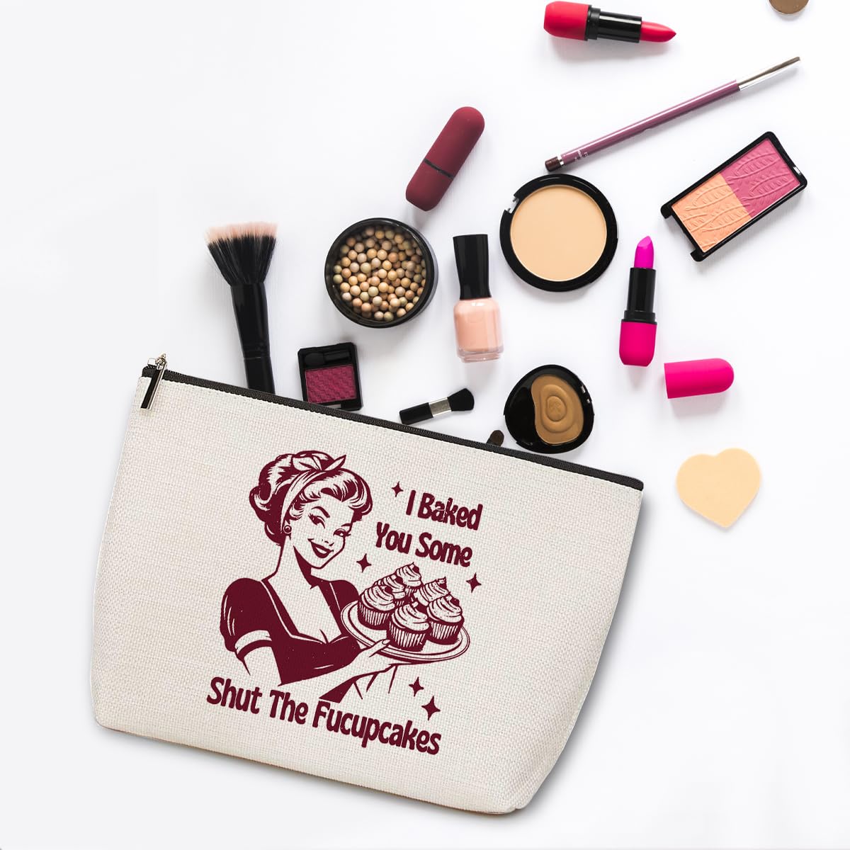 Funny Housewife Makeup Bag Gag Sarcastic Gifts Cosmetic Bags for Women