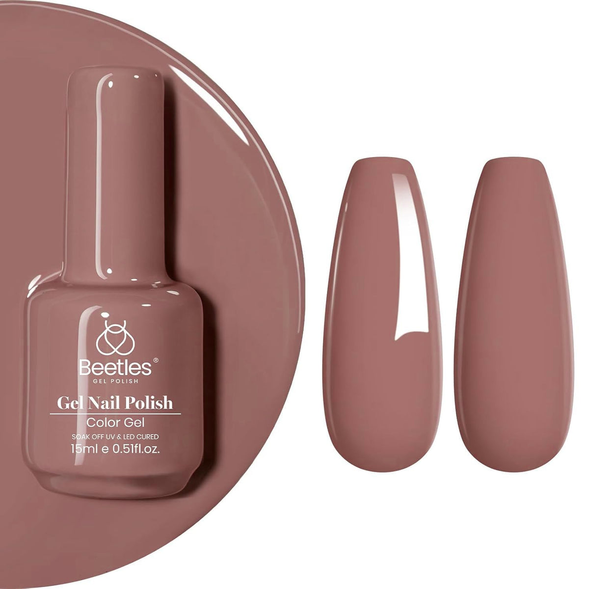Beetles White Gel Nail Polish, 1pc 15ml White Gel Polish