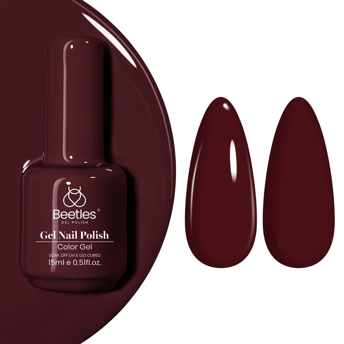 Beetles White Gel Nail Polish, 1pc 15ml White Gel Polish