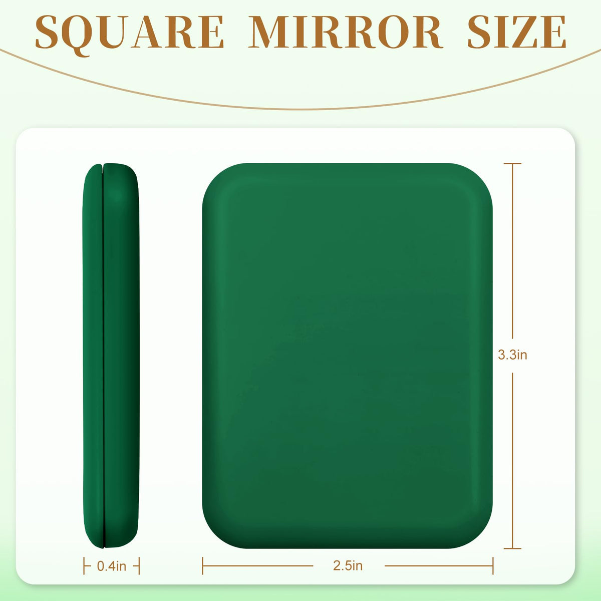 Compact Mirror with Light, 1X/3X Magnification LED Pocket Mirror for Women