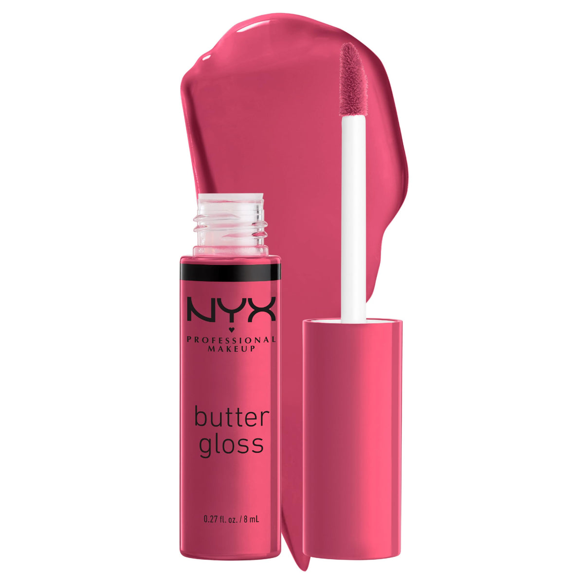 NYX PROFESSIONAL MAKEUP Butter Gloss, Non-Sticky Lip Gloss - Rocky Road (Wine)
