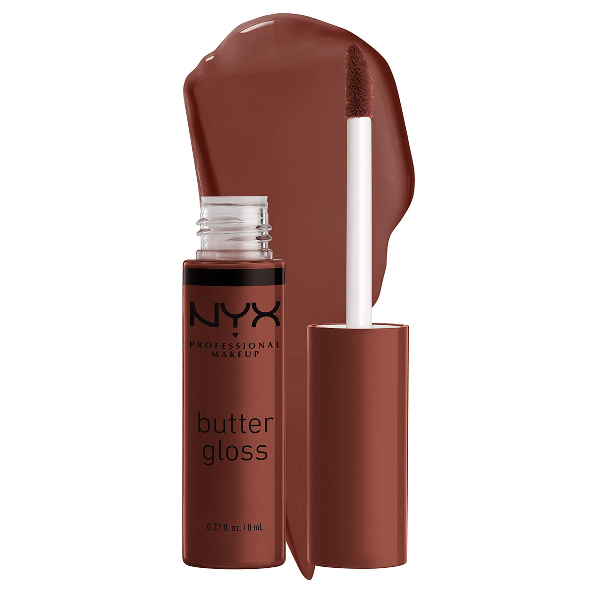 NYX PROFESSIONAL MAKEUP Butter Gloss, Non-Sticky Lip Gloss - Rocky Road (Wine)