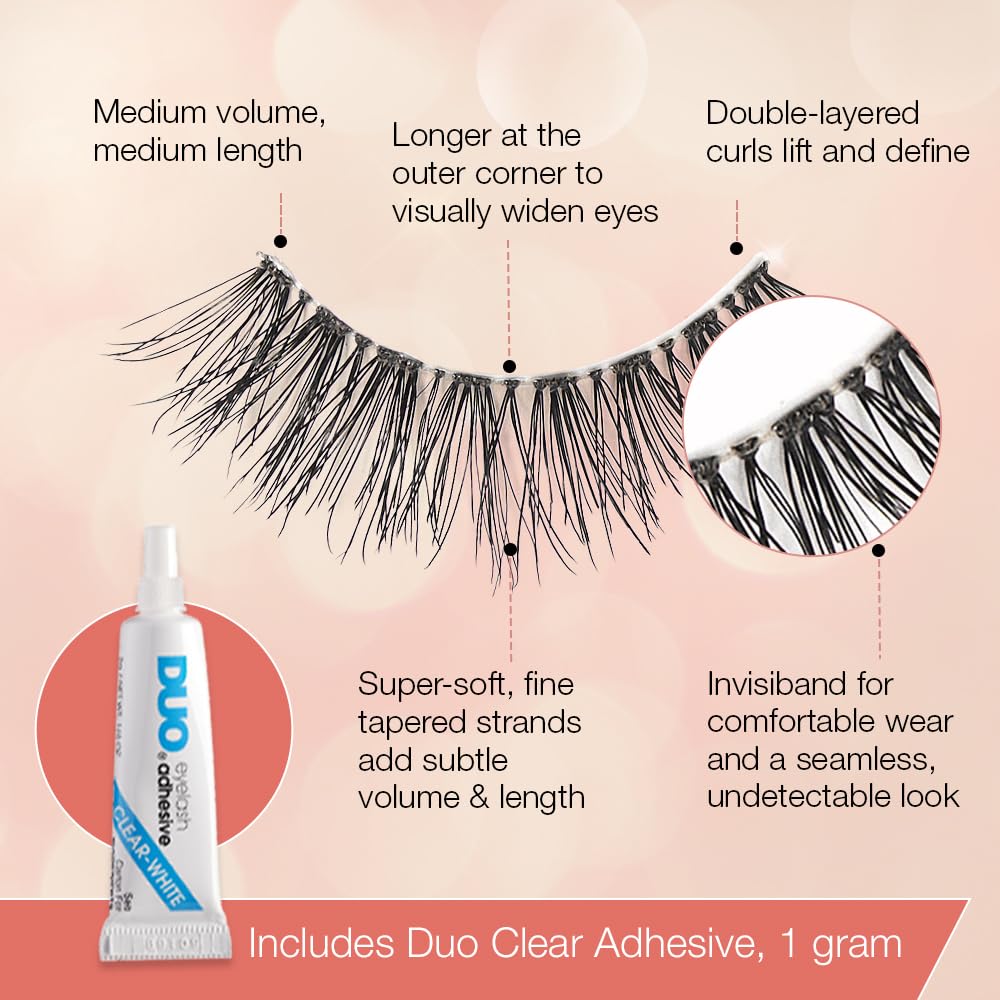 Ardell Naked Lashes 421 Subtle Volume Natural Look False Eyelashes, 4 Pairs