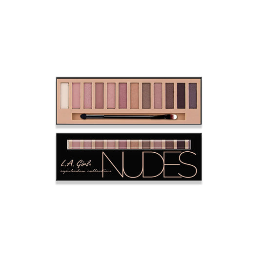 L.A. Girl Beauty Brick Eyeshadow, Nudes, 0.42 Ounce, Powder