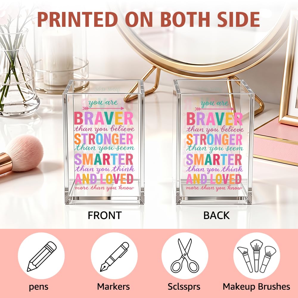 Beautiful Girl You Can Acrylic Pencil Holder Cup Gifts for Daughter
