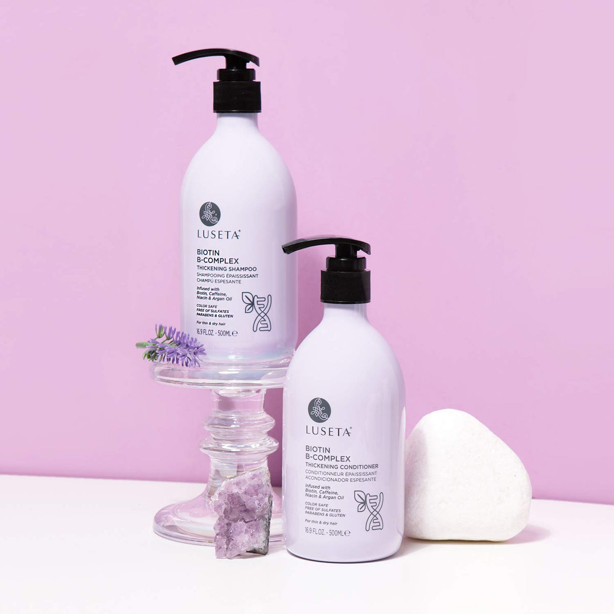 Luseta Rosemary Mint Shampoo and Conditioner Set for Hair Strengthening