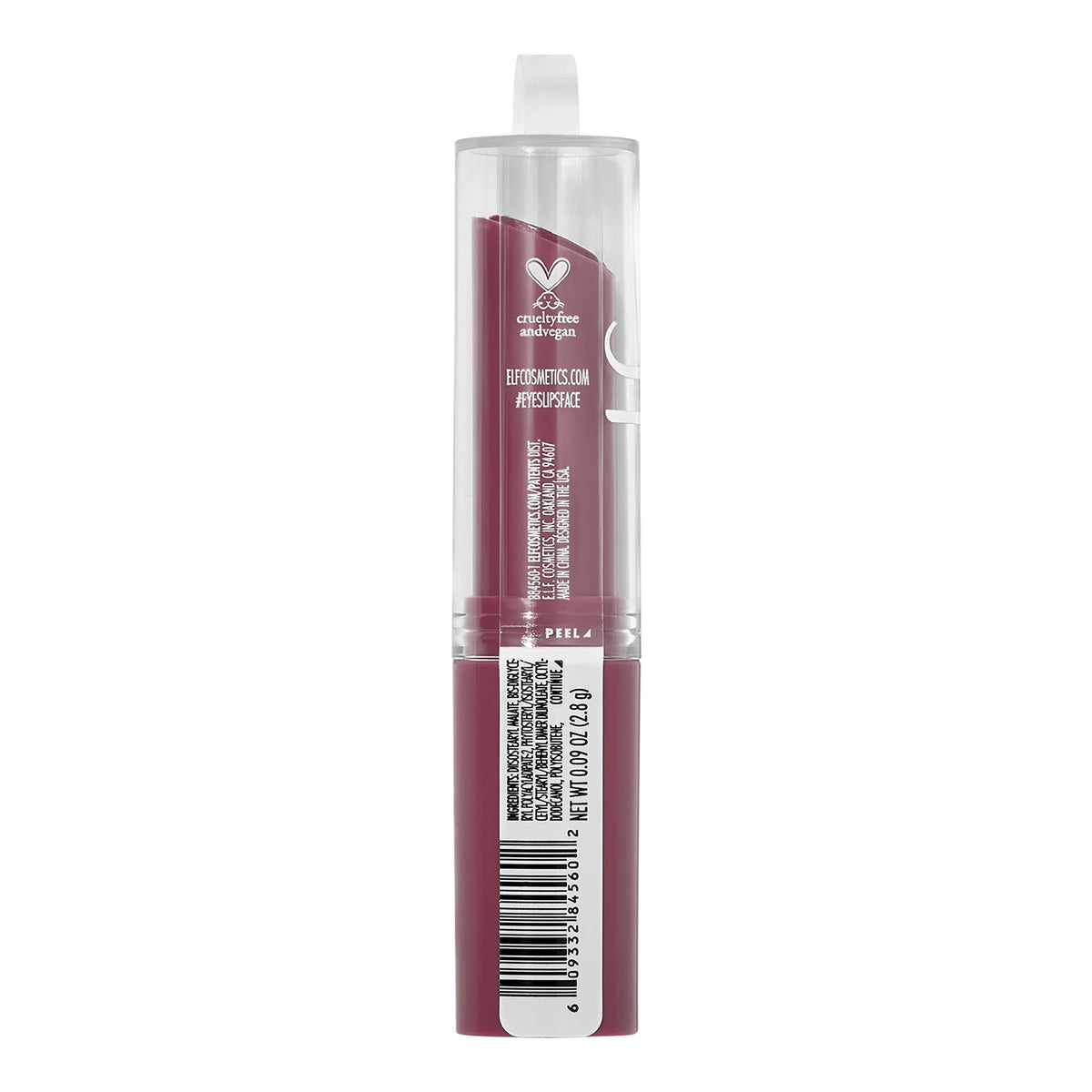e.l.f. Hydrating Core Lip Shine with Shea Butter & Vitamin E, Tinted Lip Balm for A Smooth, Glossy Finish & Long-Lasting Moisture, Happy Dusty Rose