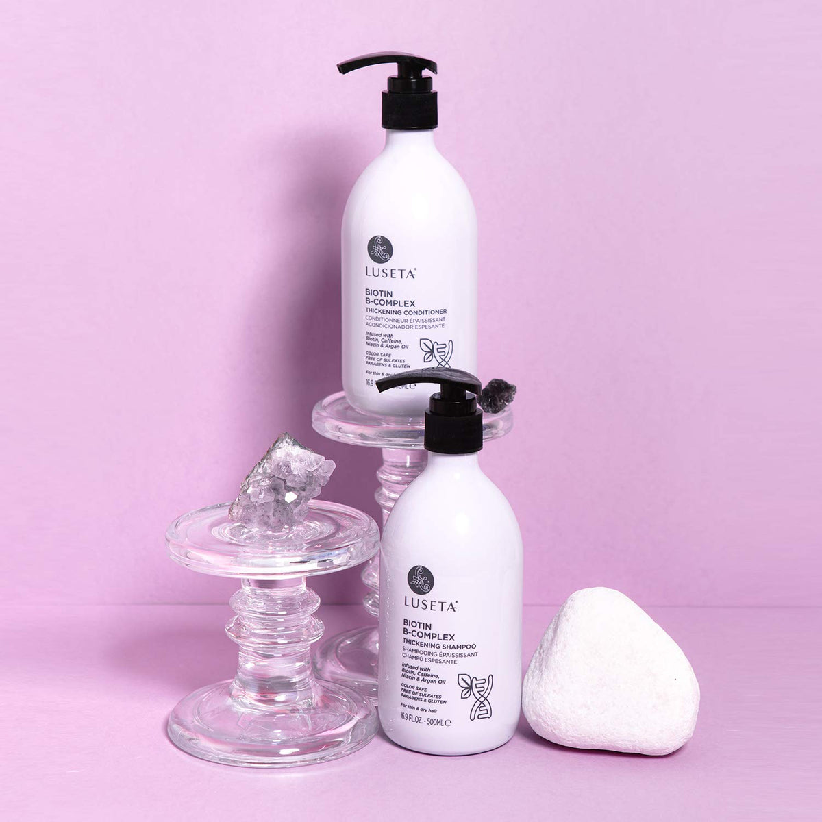 Luseta Rosemary Mint Shampoo and Conditioner Set for Hair Strengthening