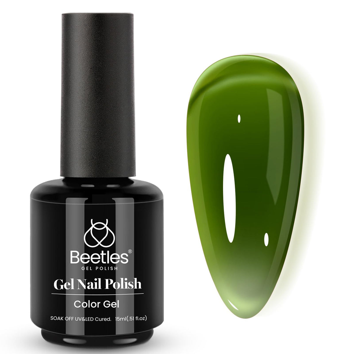 Beetles White Gel Nail Polish, 1pc 15ml White Gel Polish