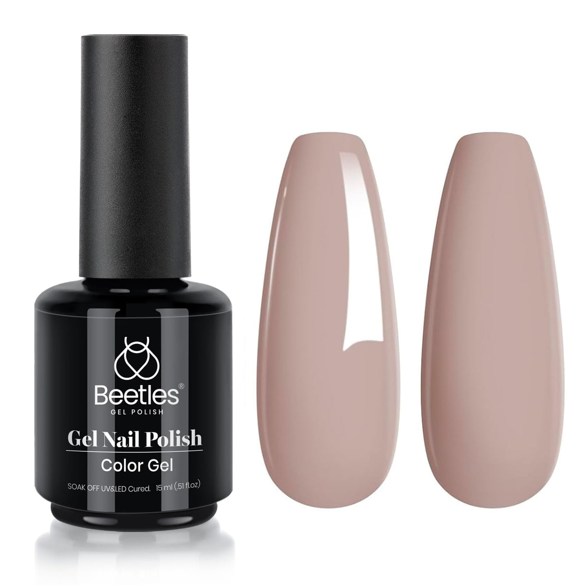 Beetles White Gel Nail Polish, 1pc 15ml White Gel Polish