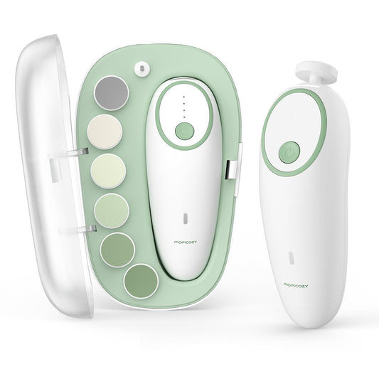 Momcozy Baby Nail File Electric, Gentle Night Light Baby Nail Trimmer