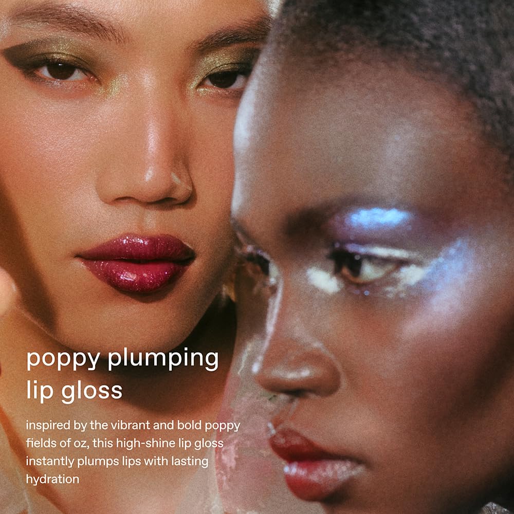 r.e.m. beauty Wicked: For Good | Poppy Plumping Lip Gloss | Instant Plumping Effect for Hydrated, Softer and Smoother Lips | Silky, Non-Sticky Feel | 0.34 Fl Oz