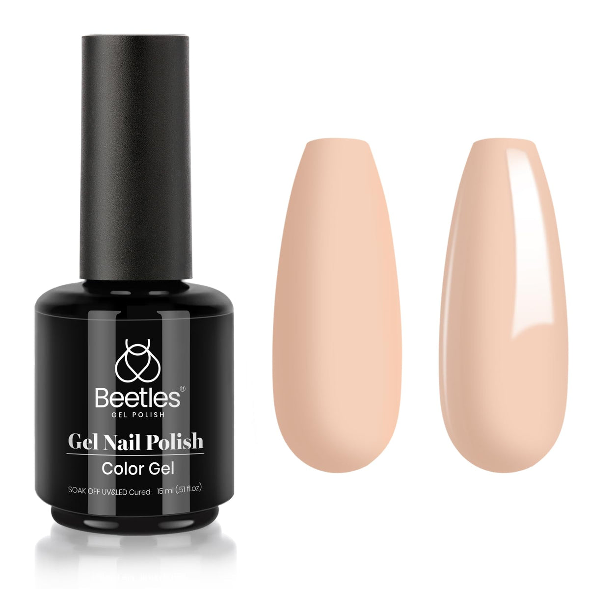 Beetles White Gel Nail Polish, 1pc 15ml White Gel Polish